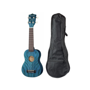 Harley Benton UK-12 Stain Ash Blue - ukulele sopranowe