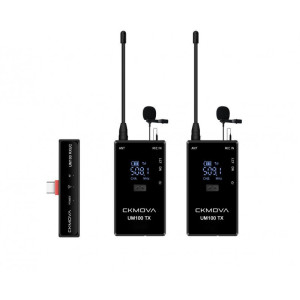 CKMOVA UM100 Kit4 - podwójny mikrofon bezprzewodowy USB-C krawatowy