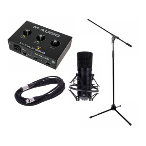M-Audio M-Track Solo Bundle - zestaw z interfejsem do nagrań audio | zestaw