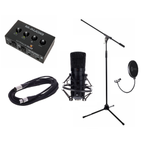 M-Audio M-Track Duo Bundle 2 - zestaw do nagrań audio | wokalu | zestaw