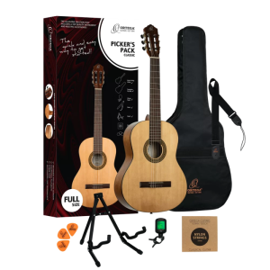 Ortega RPPC44 Picker's Pack 4/4 - gitara klasyczna 4/4 z akcesoriami