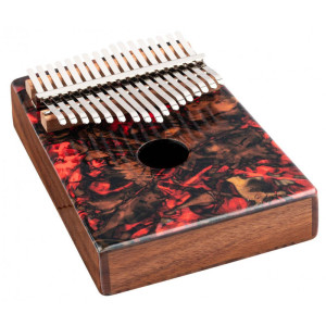 Meinl KA17LV Sound Hole Designer Lava - kalimba 17-tonowa z akcesoriami