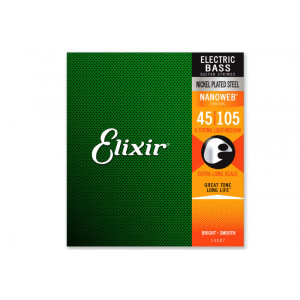 Elixir 14087 Medium (45-105) NW Extra Long Scale struny do gitary basowej