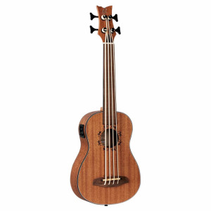 Ortega LIZZY-BSFL-GB - ukulele basowe, bezprogowe