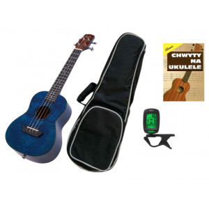Laila UDW-2313-FO HG Blue Bundle - zestaw z ukulele koncertowym | zestaw