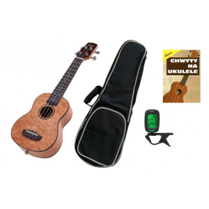 Laila UDW-2113-FO Natural Bundle - zestaw z ukulele sopranowym | zestaw