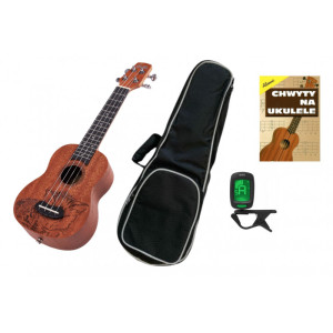 Laila UFG-2111-S Cat Bundle - zestaw z ukulele sopranowym | zestaw