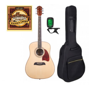 Oscar Schmidt OG 2 N bundle - gitara akustyczna | zestaw | zestaw