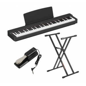Yamaha P-225 B Set 2 - pianino cyfrowe ze statywem i pedałem sustain | zestaw