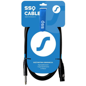 SSQ XZJM15 - kabel XLR (F) - Jack 6.3 mm mono, 15 metrów
