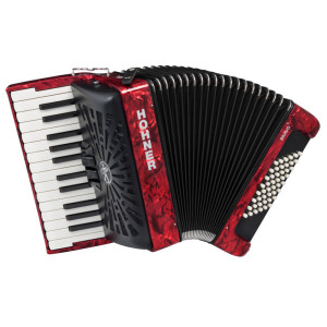 Hohner Bravo II 48 Red - akordeon klawiszowy