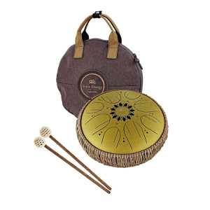 Meinl MO-ST-D3G Steel Tongue Drum 10'' C-dur 432 Hz – Złoty instrument medytacyjny