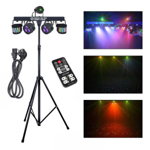 LIGHT4ME Belka LED PAR – Zestaw RGBW z pilotem i statywem