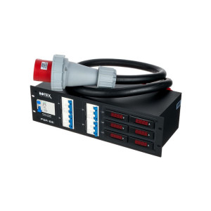 Botex PSA 631 Power Distributor 63A – rozdzielnica trójfazowa do zastosowań scenicznych i eventowych
