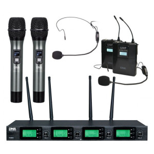 DNA RV-4 MIX – bezprzewodowy zestaw mikrofonowy VHF do prezentacji i eventów