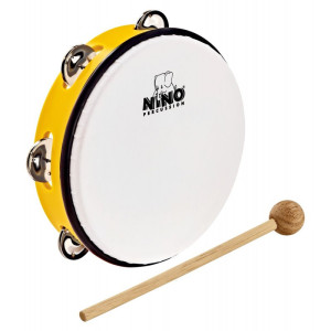 NINO NINO51Y – Tamburyn z naciągiem, 20 cm, żółty