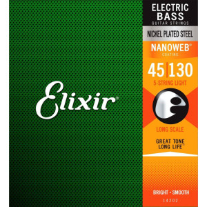 Elixir 14207 NanoWeb Light 45-130 struny do gitary basowej