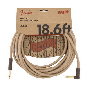 Fender 18.6' ANG CABLE, PURE HEMP NAT Kabel instrumentalny jack-jack