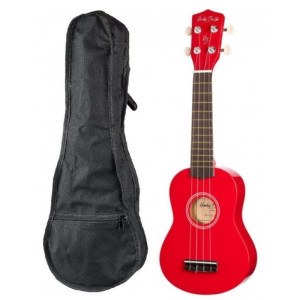 Harley Benton UK-12 Red - ukulele sopranowe z pokrowcem