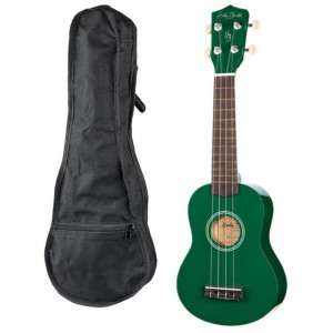 Harley Benton UK-12 Green - ukulele sopranowe z pokrowcem