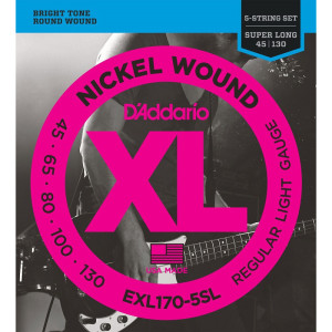 Daddario EXL170-5SL 45-130 - struny do gitary basowej