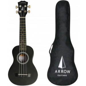Arrow PB10 BK - ukulele sopranowe z pokrowcem | czarne
