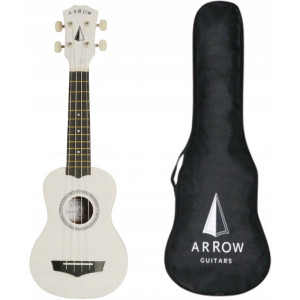 Arrow PB10 WH białe ukulele sopranowe z pokrowcem | w dobrej cenie