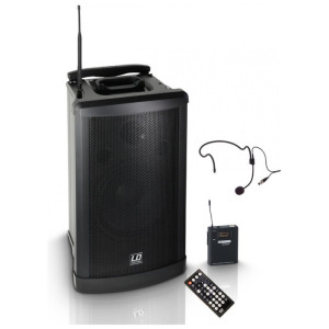 LD Systems LDRM102HS Kolumna przenośna z mikrofonem nagłownym