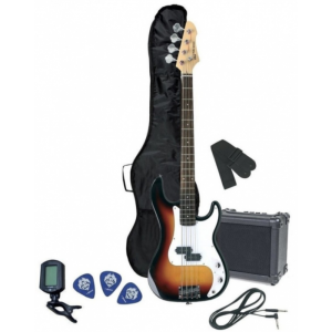 VGS RCB-100 Sunburst Pack - gitara basowa z zestawem akcesoriów