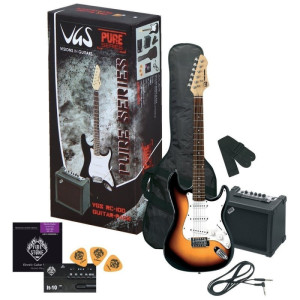 VGS RC-100 Sunburst Pack - gitara elektryczna z zestawem akcesoriów