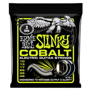 Ernie Ball EB 3721 - struny do gitary elektrycznej 3-pak
