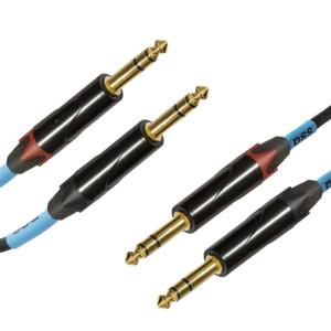 SSQ JSJS3 - kabel 2x jack | trs | stereo | 3 metry