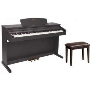 Dynatone SLP-175 RW - pianino cyfrowe stacjonarne z ławą