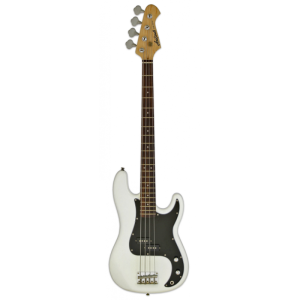 Aria STB-PB/B WH - gitara basowa typu precision