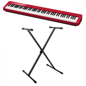 Casio PX-S1100 RD - pianino cyfrowe ze statywem | zestaw