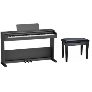 Roland RP-107 BKX Set - pianino cyfrowe stacjonarne z ławą | zestaw