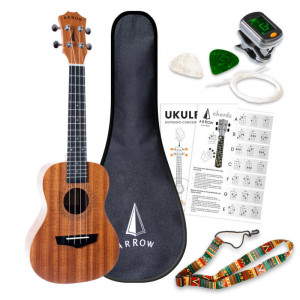 Arrow MH10 Mahogany Concert SET - ukulele koncertowe | zestaw