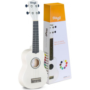 Stagg US-WHITE - ukulele sopranowe z pokrowcem