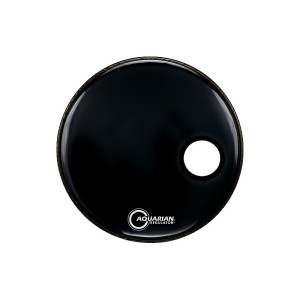 Aquarian Regulator RSM 16' Small Hole Black - naciąg na bęben basowy