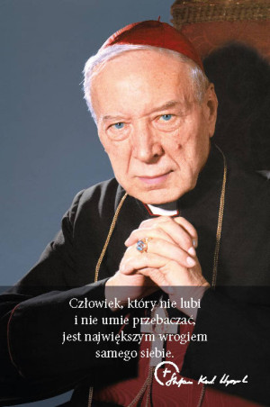 Kardynał Stefan Wyszyński - Obrazek z modlitwą
