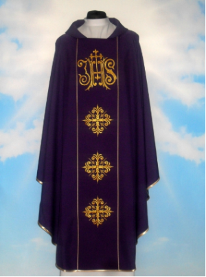 Ornat mszalny z motywem eucharystycznym