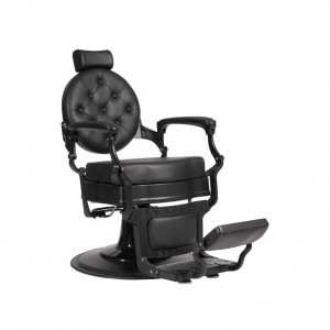 BUZZ BLACK - Friseurstuhl Bedienstuhl Friseursessel Salon Coiffe...