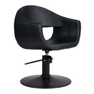 GLAM - Friseurstuhl Bedienstuhl Friseursessel Coiffeurstuhl schw...