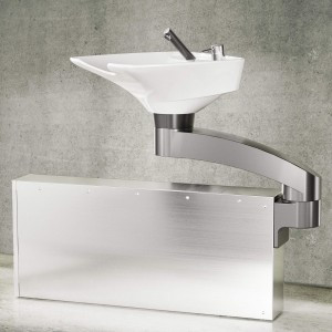 "Contura Mono Wand" Friseur 360° Schwenkbare Rückwärtswaschanlag...