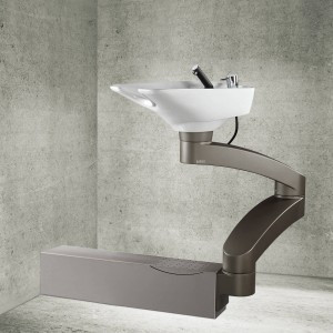 "Contura Swing Wand" Friseur 360° Schwenkbare Rückwärtswaschanla...