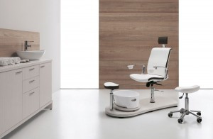Podiatry Chair Mini Island, höhenverstellbar, drehbar, 360°-Rota...