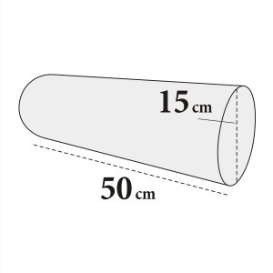 Knierolle – Ø15×50 cm, K-Leder, abwaschbar, Vollrund, Bezug abne...