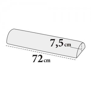 Kniestütze halbrund Maxi – Ø7,5×72 cm, K-Leder, abwaschbar, Bezu...