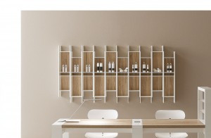 Modulares Wandregal 'AT', horizontale oder vertikale Platzierung...