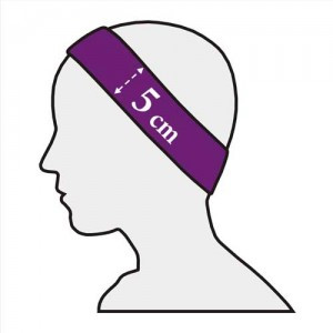 Stirnband Standard 5er-Pack – Velour, Klettverschluss, waschbar,...